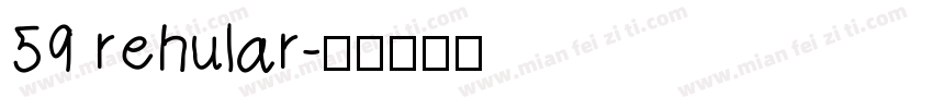 59 rehular字体转换